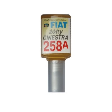 Zaprawka lakier do rys 10ml FIAT 258A ŻÓŁTY GINESTRA