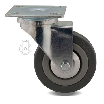 Koło fi 75 wózek regał szafka stół 1PPGUM75