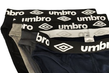 Slipy UMBRO męskie majtki bielizna klasyczne 95% bawełna 4-PAK