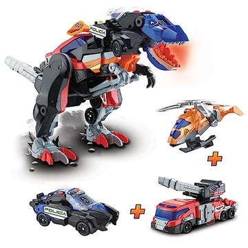 VTech — Switch & Go Dinos 4 в 1 Mega T-Rex SOS, комбинация из трех супердинозавров