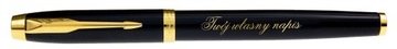 PARKER pióro IM BLACK GT grawer tabliczka ETUI