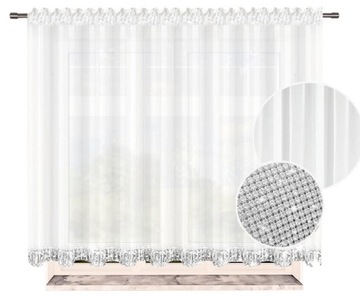 Firany Cyrkonie Firana 160x400 cm Firanki gotowe