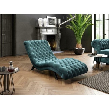 SZEZLONG TAPICEROWANY LONDO STYLOWY NOWOCZESNY LEŻANKA ŁAWECZKA 71X163X75