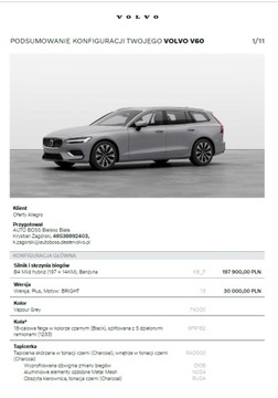 Volvo V60 II  2026 VOLVO V60 B4 PLUS BRIGHT, zdjęcie 9