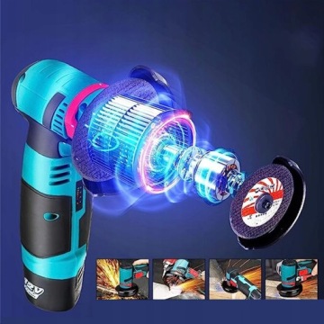 АККУМУЛЯТОРНАЯ УГЛОВАЯ ШЛИФРОВАЛЬНАЯ МАШИНА 12 В 35 А 18500 об/мин