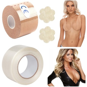 BOOB TAPE для груди + вырез для одежды