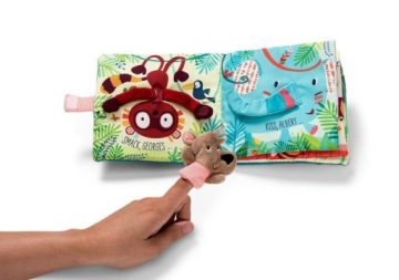 Lilliputiens Книжечка з міні-лялькою-рукавичкою багатофункціональна Ведмедик Cesar