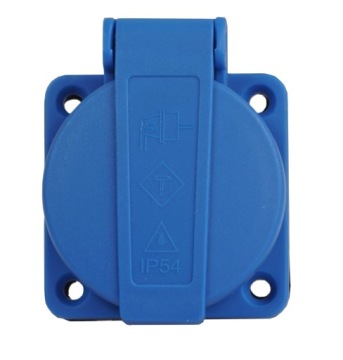 GNIAZDO TABLICOWE WTYCZKOWE 16A 230V IP44 Z BOLCEM