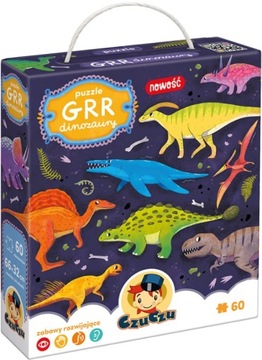 DUŻE PUZZLE 60EL DLA DZIECI 4+ GRR DINOZAUR CZUCZU