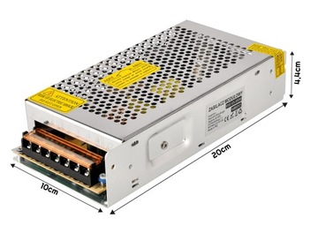 ZASILACZ LED 12V 200W 16,7A Modułowy IP20 DO TAŚM LED CCTV IP20