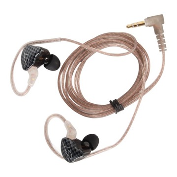 kz zst мониторные наушники-вкладыши с угловым штекером 3,5 мм, шумоподавление 1ba 1