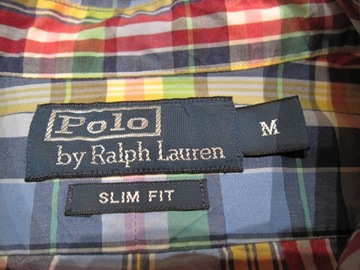 POLO RALPH LAUREN koszula w wielokolorową kratkę * S M