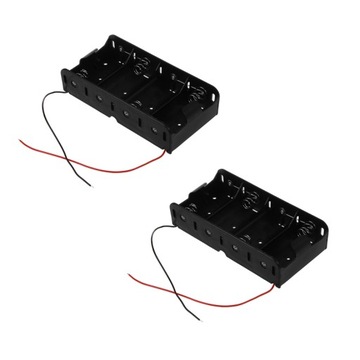 2X zacisk sprężynowy czarny 4X1.5V D rozmiar bater