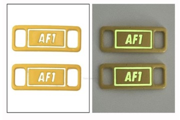 2 шт. металлическая пряжка для обуви со светящейся подсветкой AF1