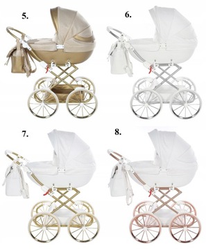 TAKO большая ретро-кукольная коляска фиолетовая JUNAMA Dolce Mini + сумка