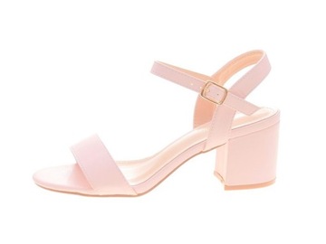 Eleganckie sandały na słupku Fresia Pink r.37