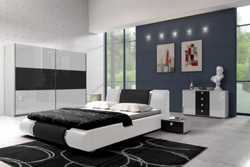 Кровать двуспальная Enzo 140x200 + большой контейнер