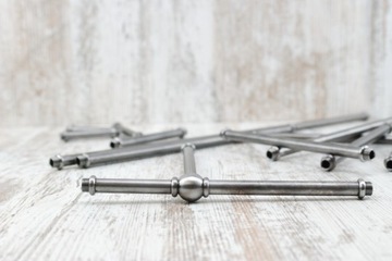 metalowa rurka M10x1 lampa pająk DIY nypel M10x1 rurka 18cm do lampy loft