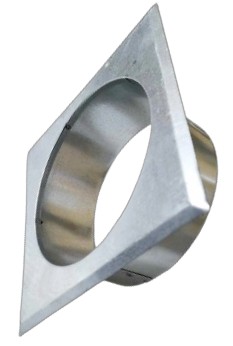 ТРУБА РОЗЕТКА ОЦИНКОВАННАЯ ДЫМОХОДНАЯ ТРУБА FI 120MM КРЫШКА