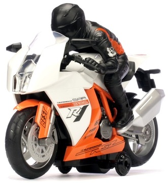 Motocykl z dźwiękiem i światłami, metal, display 7662