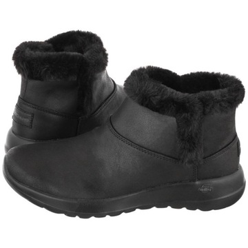 Buty Damskie Botki na Zimę Skechers 144013 Czarne