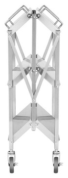 Тележка для официанта складная стальная 3 полки 400 x 580 мм до 90 кг