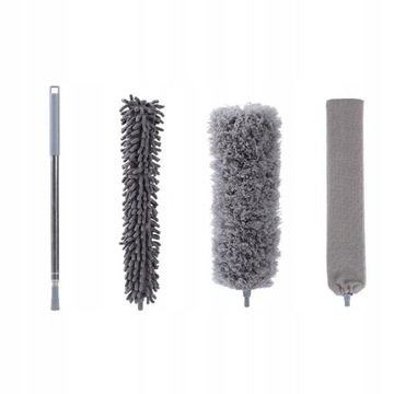 SZCZOTKA MIOTEŁKA DO KURZU ZMIOTKA TELESKOPOWA 240CM 4w1 DŁUGA ZESTAW XXL