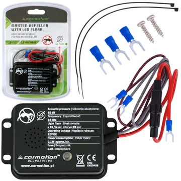 SAMOCHODOWY ODSTRASZACZ KUN DŹWIĘKOWY I BŁYSKOWY