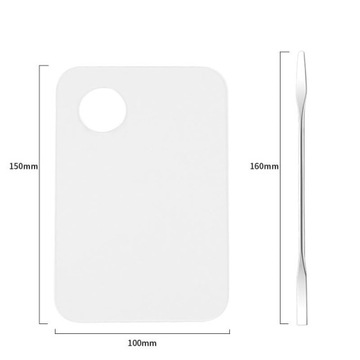 Бесцветная палитра для смешивания для руки | 4 части