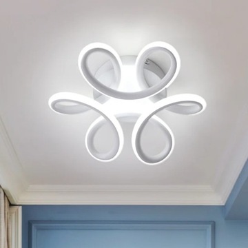 LAMPA SUFITOWA PLAFON LED LAMPA WISZACA BIAŁY 6500K KREATYWNA NOWOCZESNA