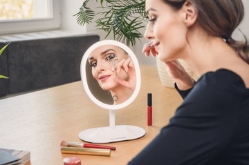 HUMANAS Зеркало для макияжа со светодиодной подсветкой