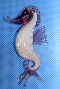 FIGURA szkło KONIK MORSKI MURANO art deco GLASS KL