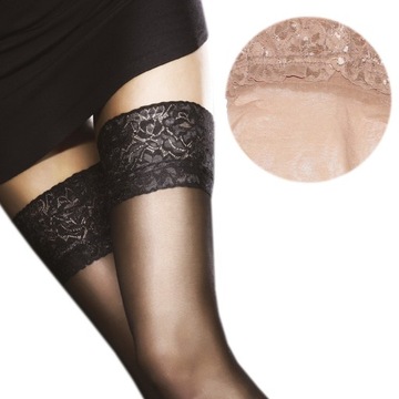 Fiore MILENA R6 Sexy Pończochy samonośne l.natural