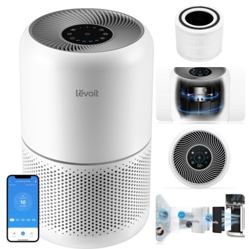 Topowy Oczyszczacz powietrza Levoit Core 300S HEPA 240m3/h cichy smart 50m2