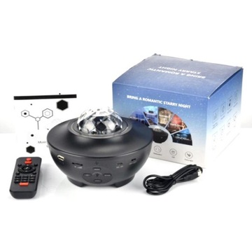 МНОГОФУНКЦИОНАЛЬНЫЙ светодиодный звездный проектор Galaxy Star НЕБО И ОКЕАН Ночной светильник