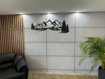 Декоративная стеновая панель 100х50 см Имитация архитектурного бетона