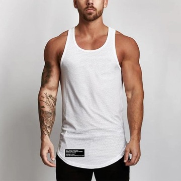 Gym Fitness Training Sport Vest Men Casual Rounded