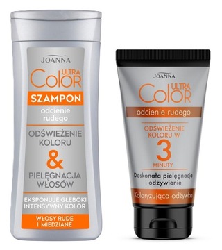 Szampon odżywka 3 min do włosów rudych i miedzianych ULTRA COLOR JOANNA