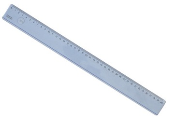 Linijka plastikowa transparentna kreślarska 40 cm