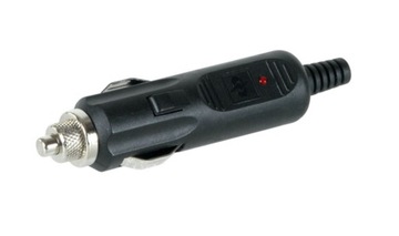 ZÁSTRČKA EURO 12/24V 5A POJISTKA DIODA LED