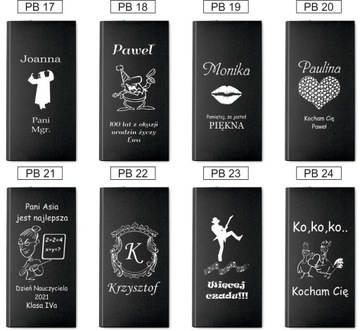 Power Bank z grawerem - pojemność 4000mAh