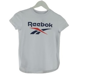 REEBOK BIAŁA LOGOWANA KOSZULKA (11-12L)
