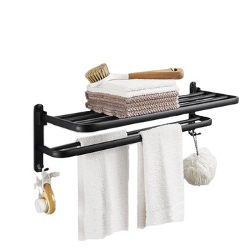 50CM Wieszak ścienny na ręczniki 2 warstwy loft