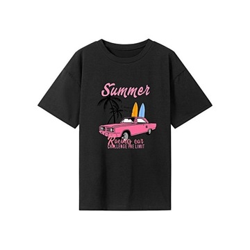T-shirt damski Streetwear Prosta, lekka odzież Modna kobieta L