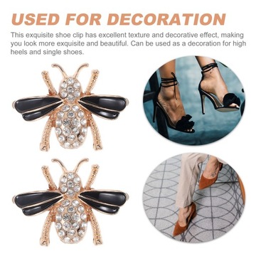 2шт подвески для обуви в форме пчелы милые зажимы для обуви декоративные
