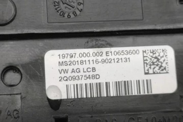 POJISTKA AKUMULÁTORU AUDI A1 SPORTBACK (8XA, 8XF) 2Q0937548D 1.0L