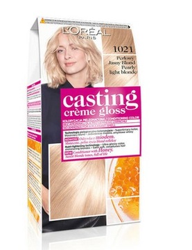 LOREAL CASTING CREME GLOSS 1021 PERŁOWY J. BLOND