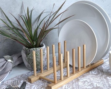 ОРГАНАЙЗЕР ПОДСТАВКА ДЛЯ КРЫШЕК ТАРЕЛКИ ДЕРЕВЯННЫЕ ДОСКИ 8 МЕСТ