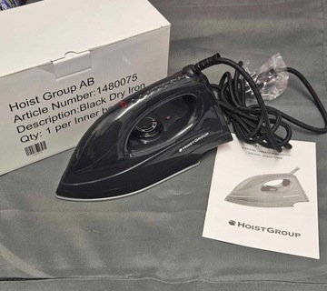 Żelazko Hoist Group AB Black Dry Iron 1200W czarne