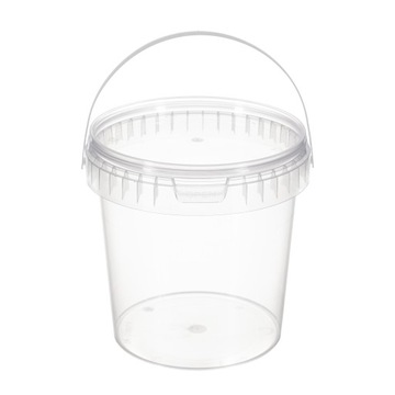 WIADRO WIADERKO PLASTIKOWE 1L KOMPL. 100 SZT ATEST